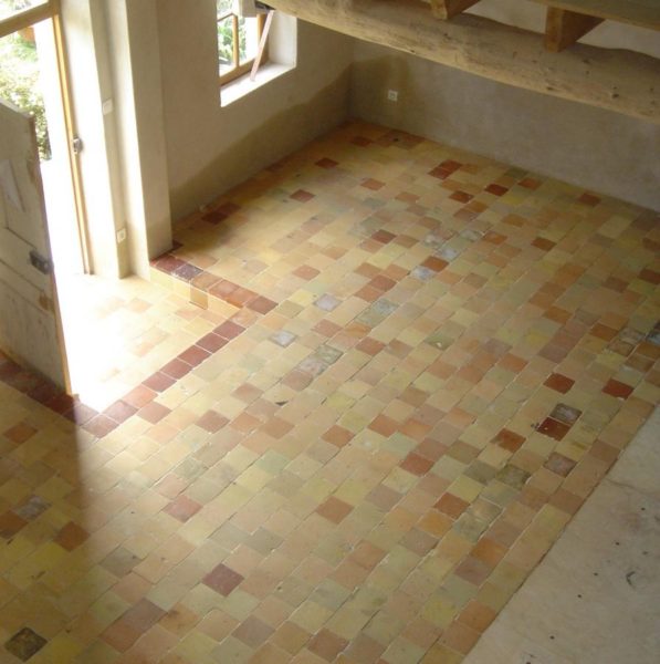 carreaux terre cuite, vieille tomette ancienne