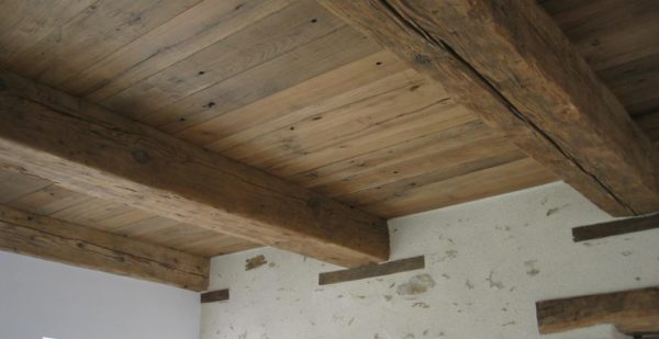 plafond vieux bois