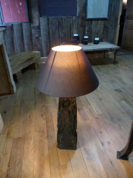 lampe rustique bois