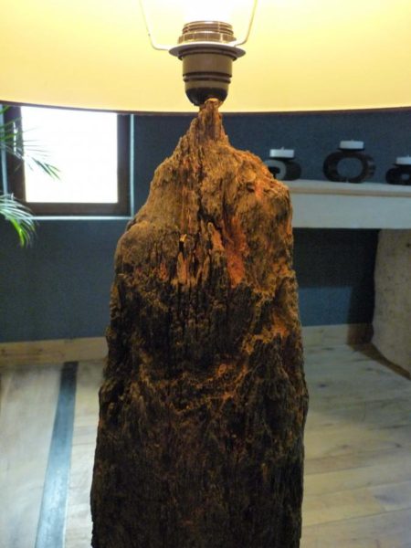 lampe rustique bois