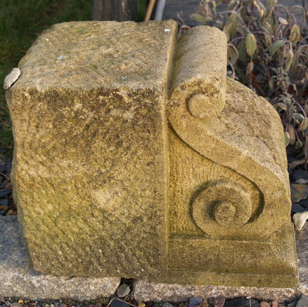 console pierre calcaire scuptee
