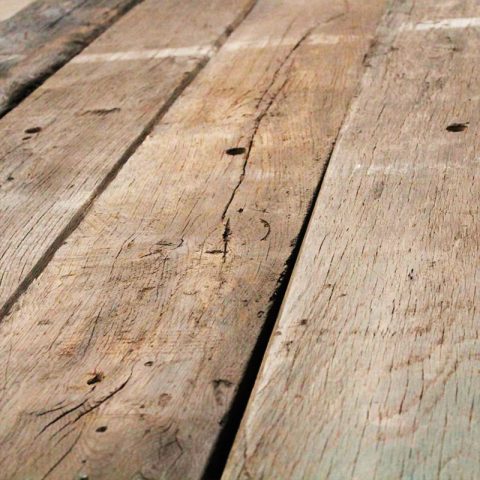 plancher wagon en planches brut