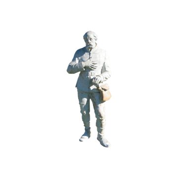 Statue leon Moynet terre cuite