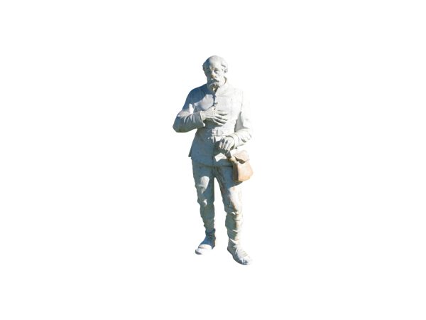 Statue leon Moynet terre cuite