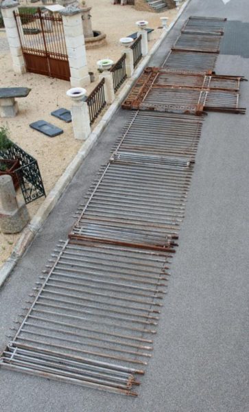 Antique french gates and railings