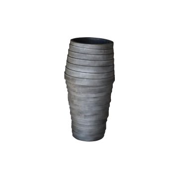 Vase gris en béton