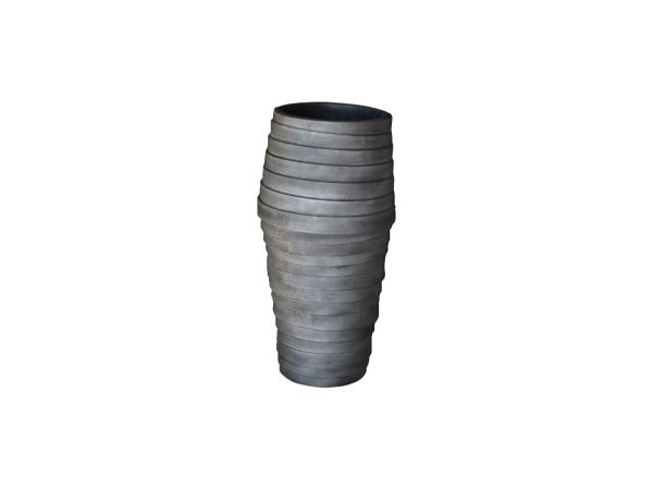 Vase gris en béton