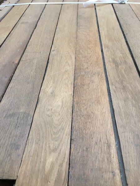 parquet haussmannien en chne authentique déclouré