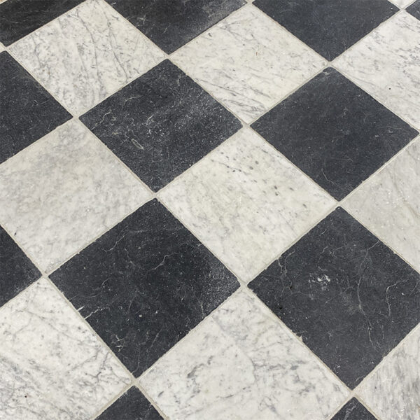 Carreaux de marbre avec nervure blanc et noir