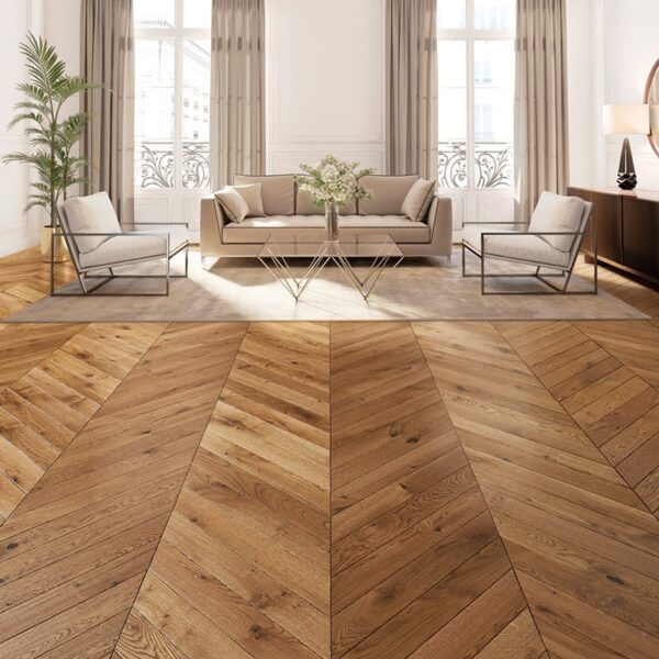 Parquet Panthéon dans un salon