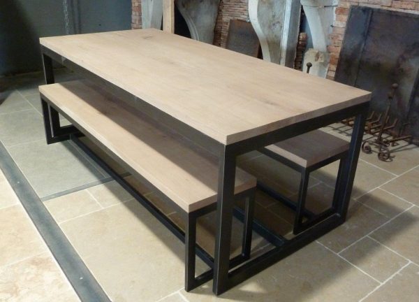 table de salon style industriel