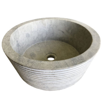 vasque en pierre gris