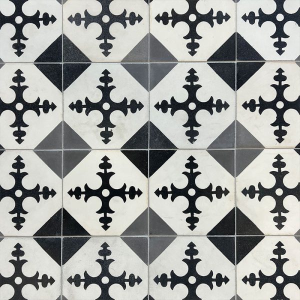 carreaux de ciment ancien flocon