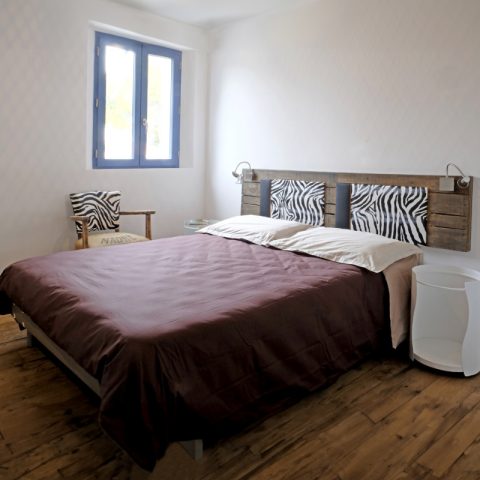 chambre avec plancher wagon chêne