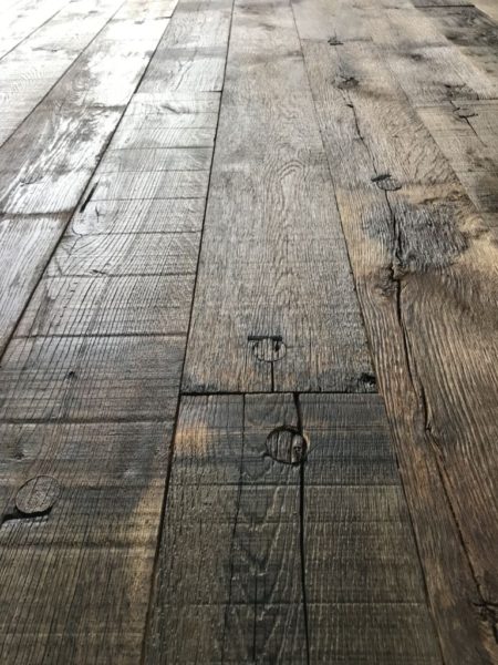 plancher de wagon en chêne