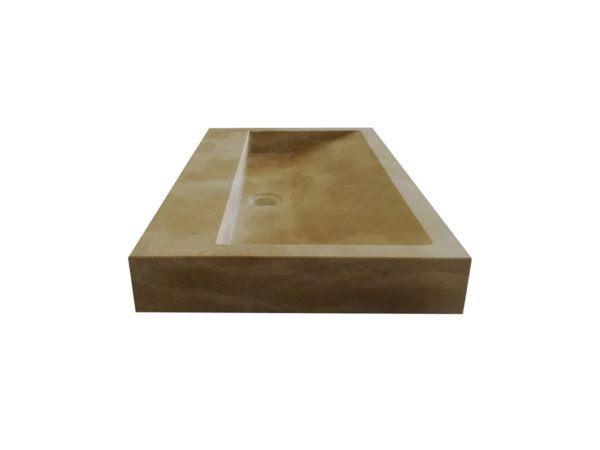 Vasque pierre naturelle beige