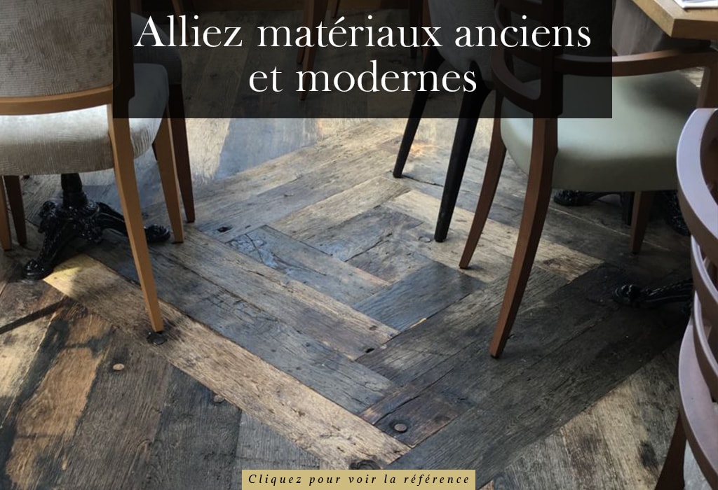 Idée de décoration intérieur avec plancher ancien 