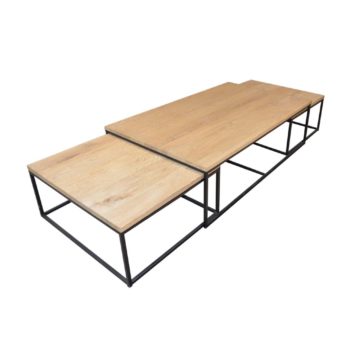 table chene bois salon