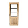 Porte en bois avec vitres
