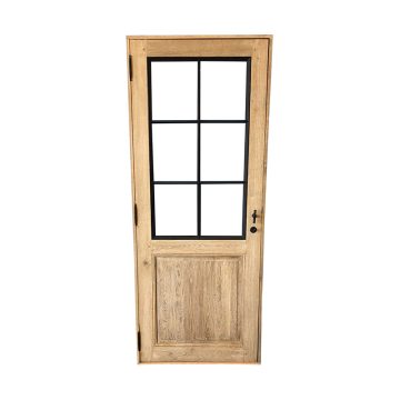 Porte en bois avec vitres