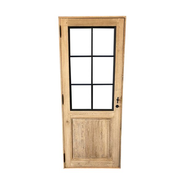 Porte en bois avec vitres