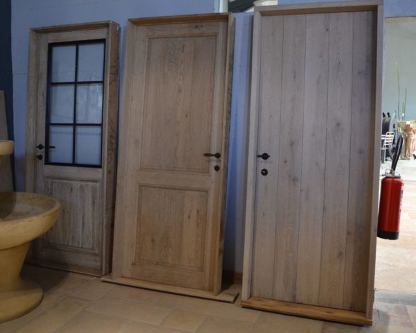 Porte en bois chêne pour intérieur