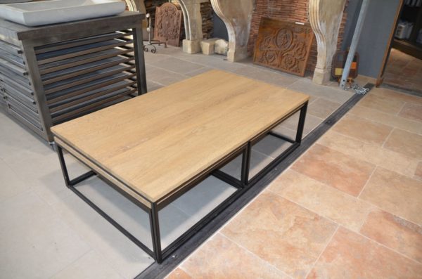 table basse bois gigogne