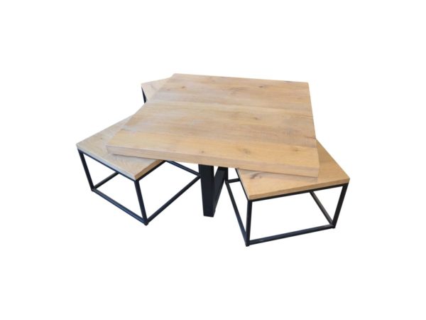 Table basse gigogne avec 5 pièces