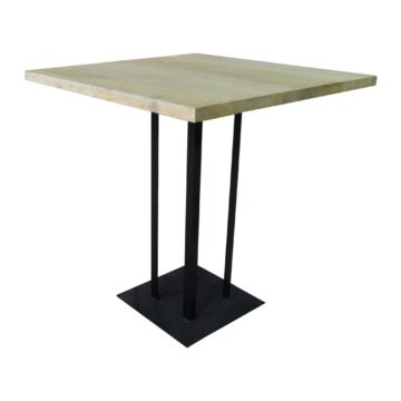 table en bois et métal