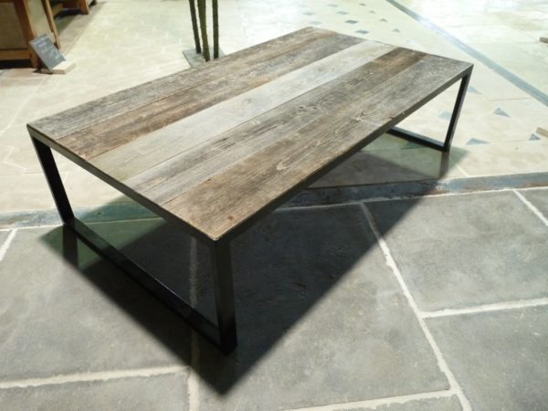 grande table basse vieilli