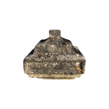 tete de pilier antique en pierre naturelle calcaire