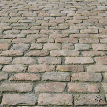 pavés anciens en gres beige de recupération