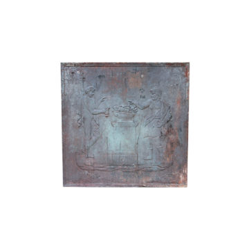 plaque de cheminée ancienne carré