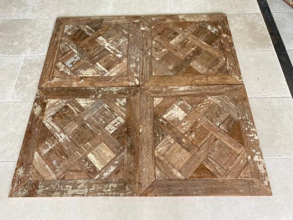 panneaux de versailles en teck vintage