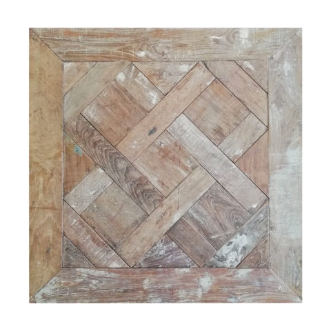 panneaux de parquet en teck vintage