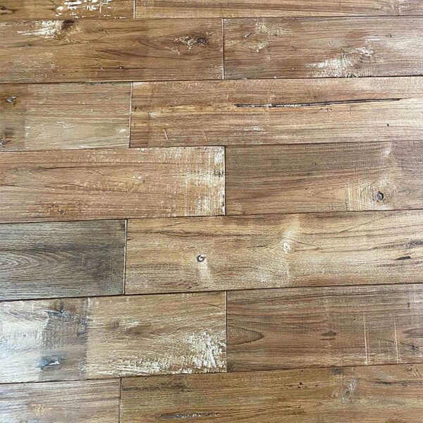 parquet en teck blanc