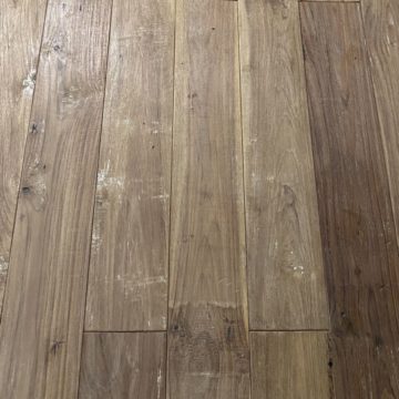 parquet vintage en teck blanc
