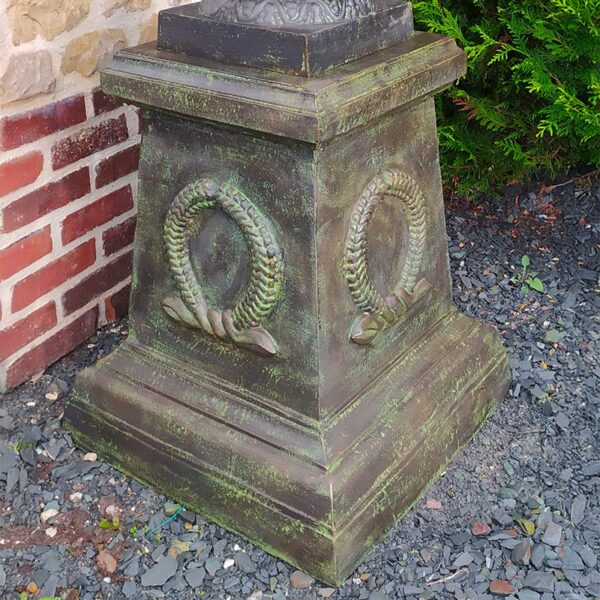 socle de réédition vert en fonte