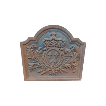 Plaque de hceminée fleur de lys de réédition