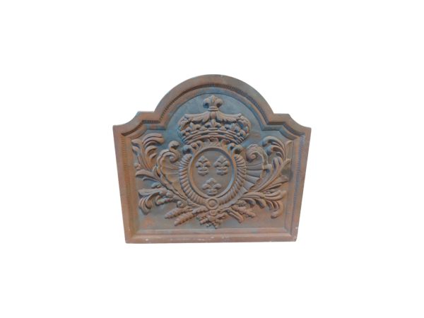 Plaque de hceminée fleur de lys de réédition