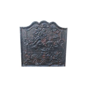 Plaque de cheminée ancienne avec scène antique