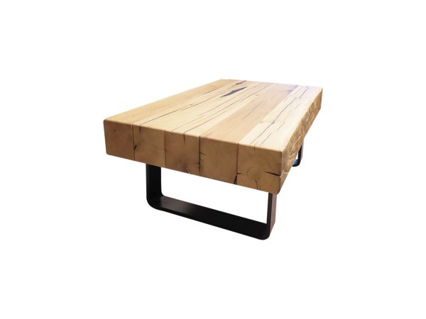 Table basse rectangulaire en vieux chêne