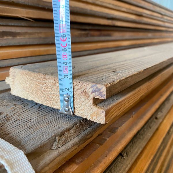 Épaisseur du parquet en sapin de récupération