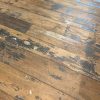 Parquet vieilli peint en noir Graphite