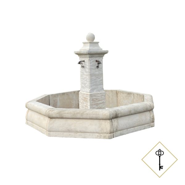 Fontaine patrimoine octogone rustique