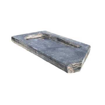 Évier plat ancien en schiste