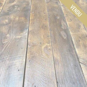 Plancher ancien châtaignier récupération