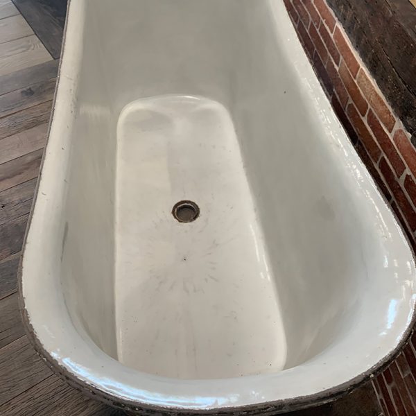 Baignoire en fonte émaillée rétro intérieur