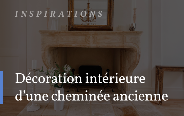 Décoration intérieure d'une cheminée ancienne