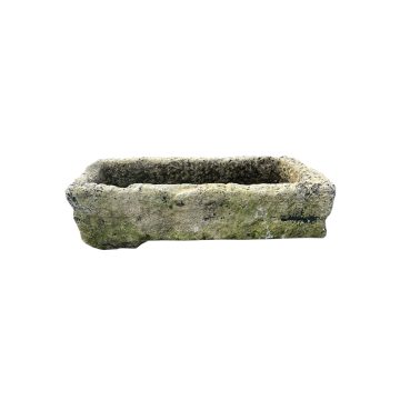 Petite auge ancienne en pierre calcaire